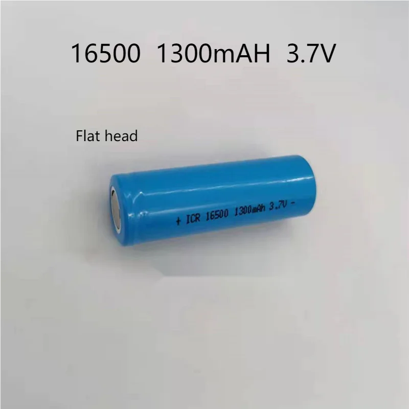 2pcs/lot 3.7V ICR16500 16500 lithium ion rechargeable battery 1300mAh LED led flashlight digital device