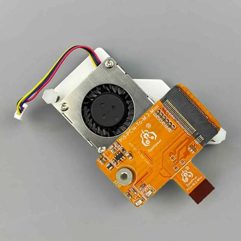 Raspberry Pi5 PCIe-M.2 NVMe SSD 미니 일체형 보드 HAT PCIe-TO-M.2-Mini-FPC 및 차동 매칭 디자인 Pi5-PCIe-2230