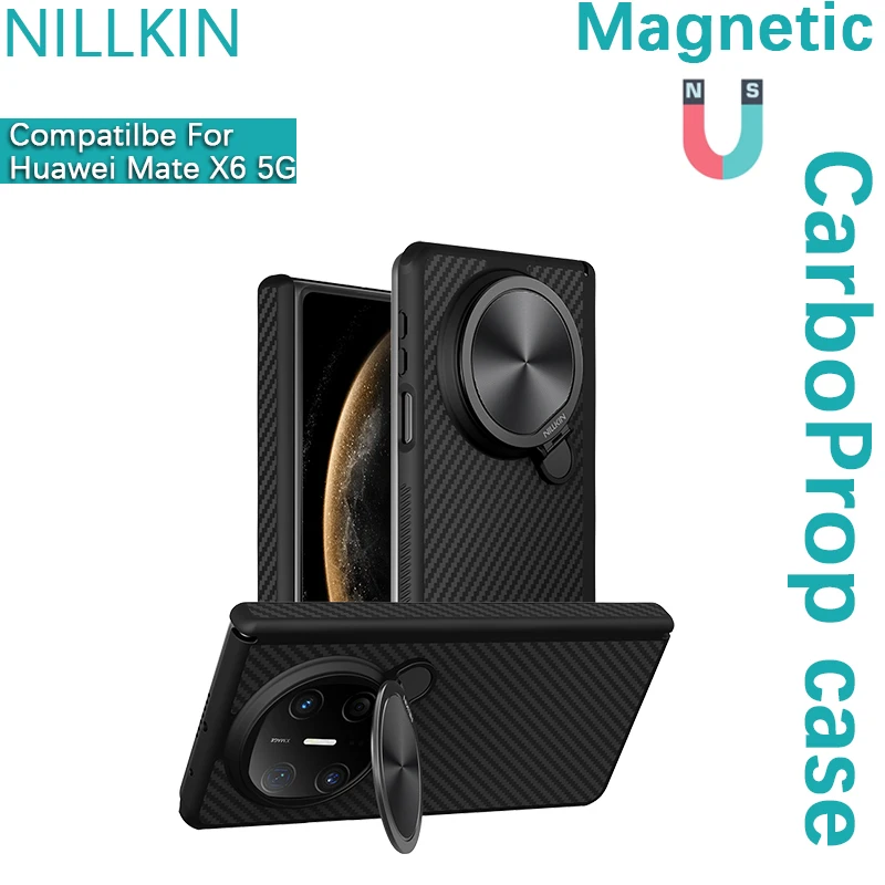 

Nillkin для Huawei Mate X6 5G CarboProp магнитный складной чехол для объектива кронштейн чехол для телефона противоударный защитный чехол
