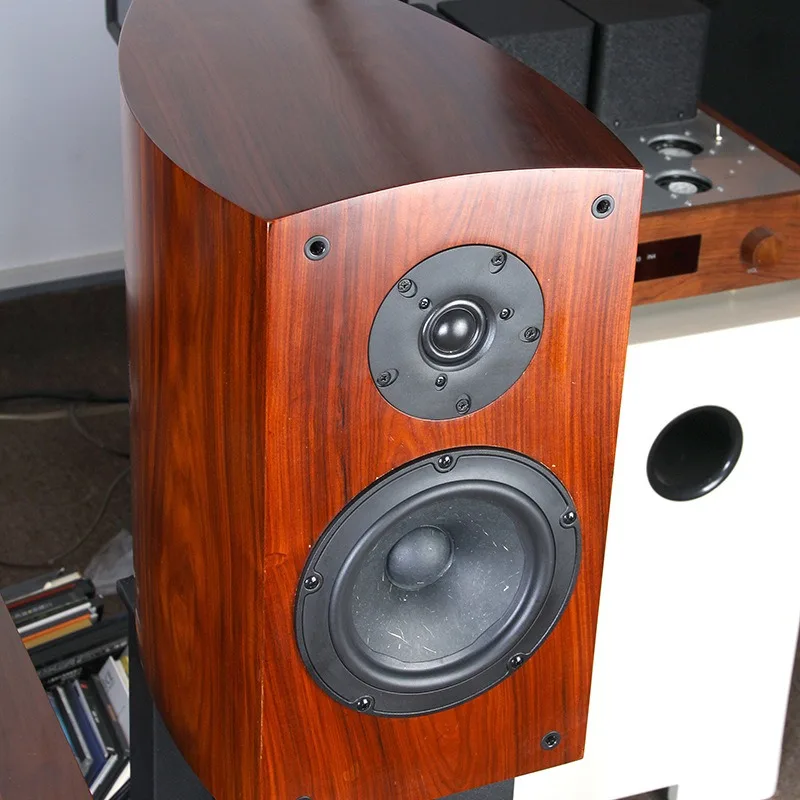 6.5-Inch two-way frequency household wooden HIFI bookshelf speaker
