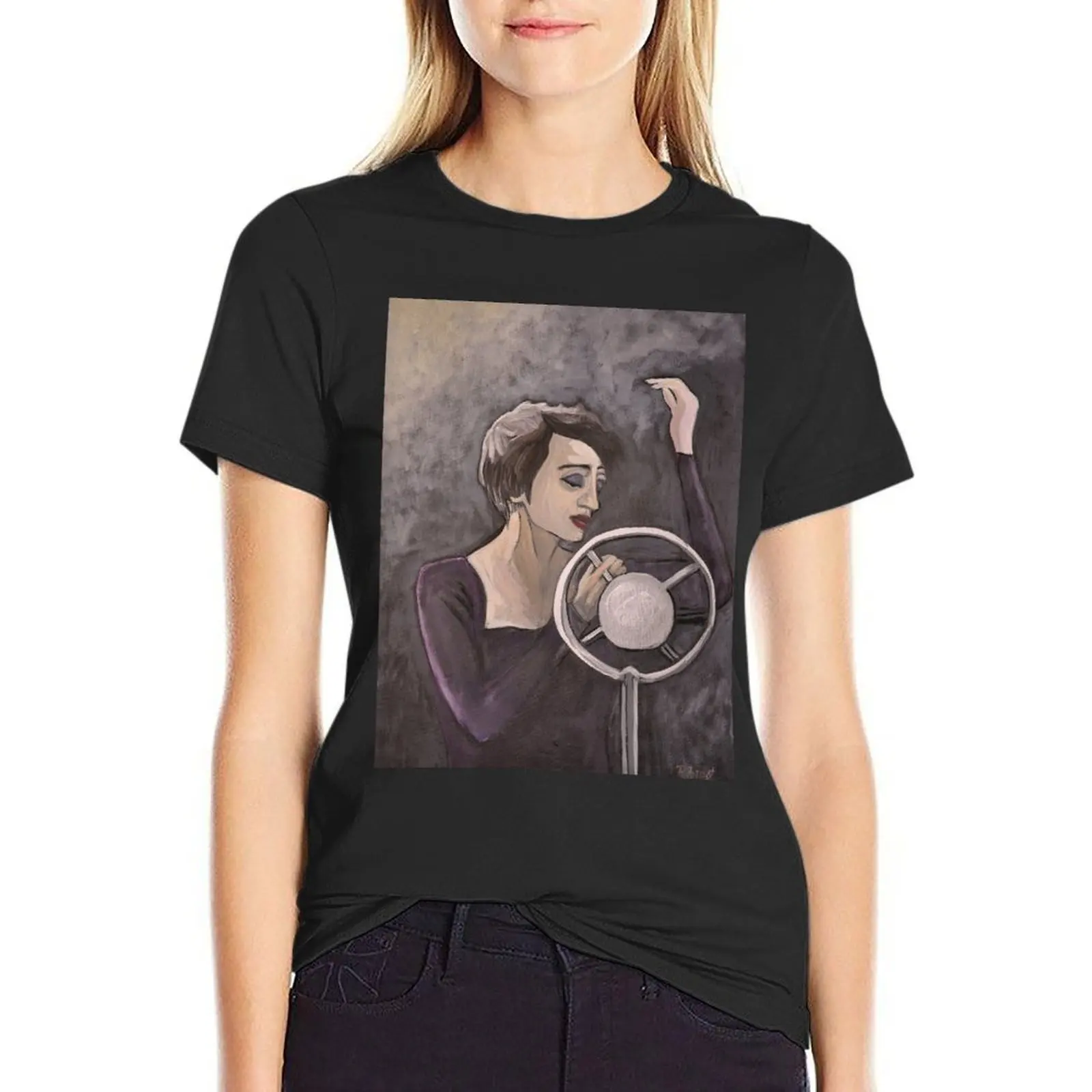 

Edith Piaf T-Shirt lady clothes shirts graphic tees graphics customs design your own t shirt dress Women
