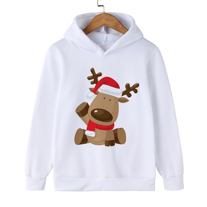 Sweatshirts Manga Cartoon Christmas Hoodie Funny Children Christmas Clothes Kid Girl Boy Manga Sweatshirt Hoody Baby Casual Top