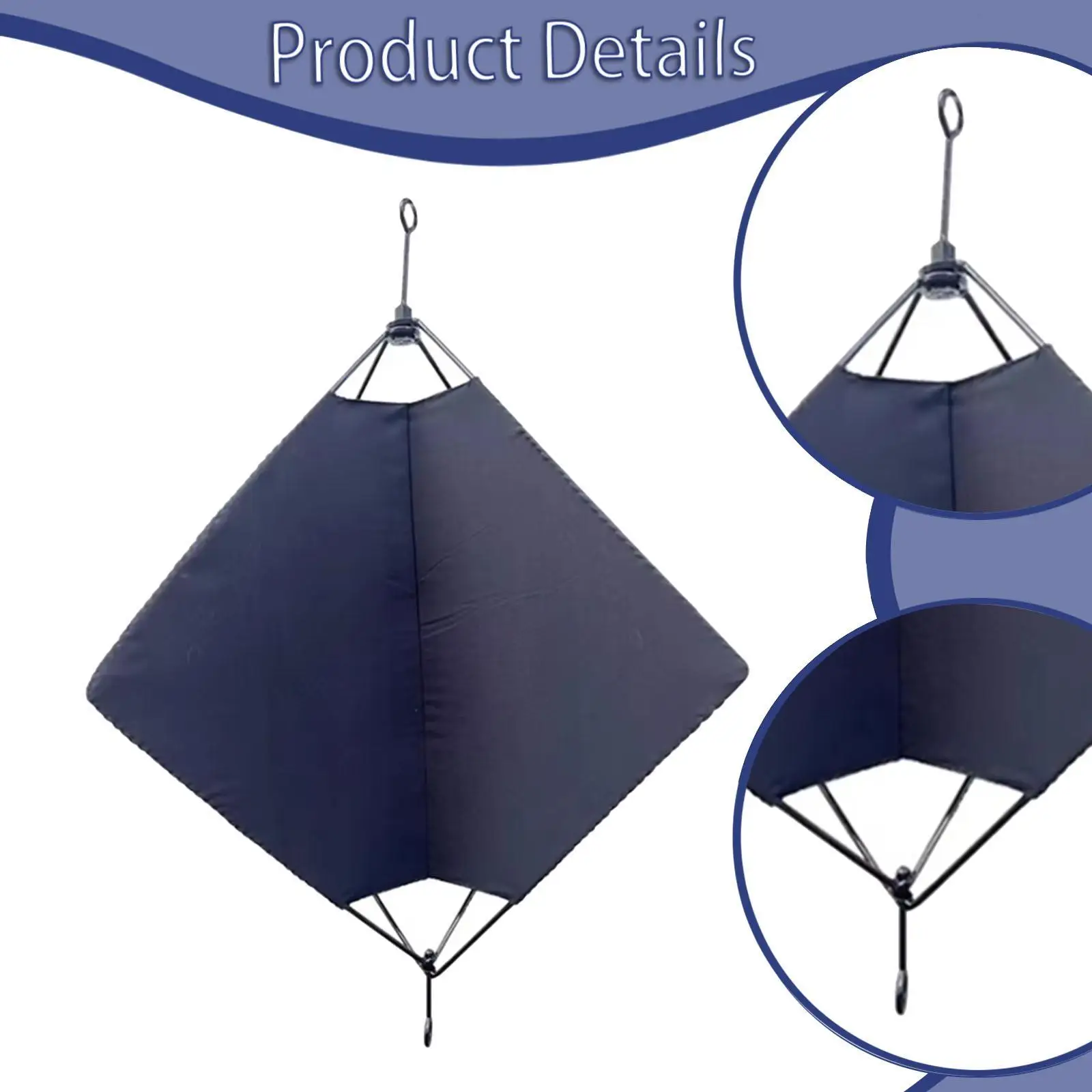 

Marine Daylight Signal Large Accessory Nautical Standard Boating Maritime Diamond Shaped Canvas for Fishing Boats Yachts