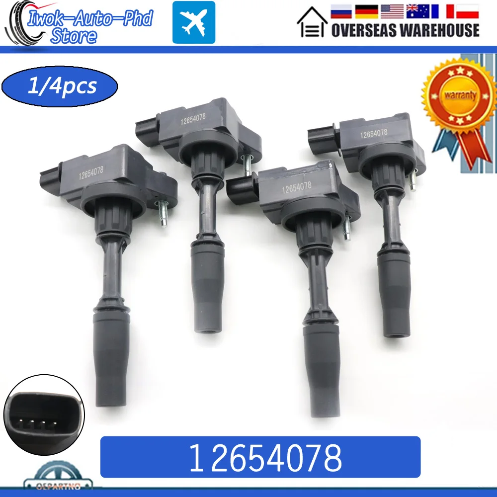 12654078 Car Ignition Coil For Buick Regal Envision Cadillac ATS CT6 Chevrolet Malibu Impala GMC Canyon Acadia 2013-2020