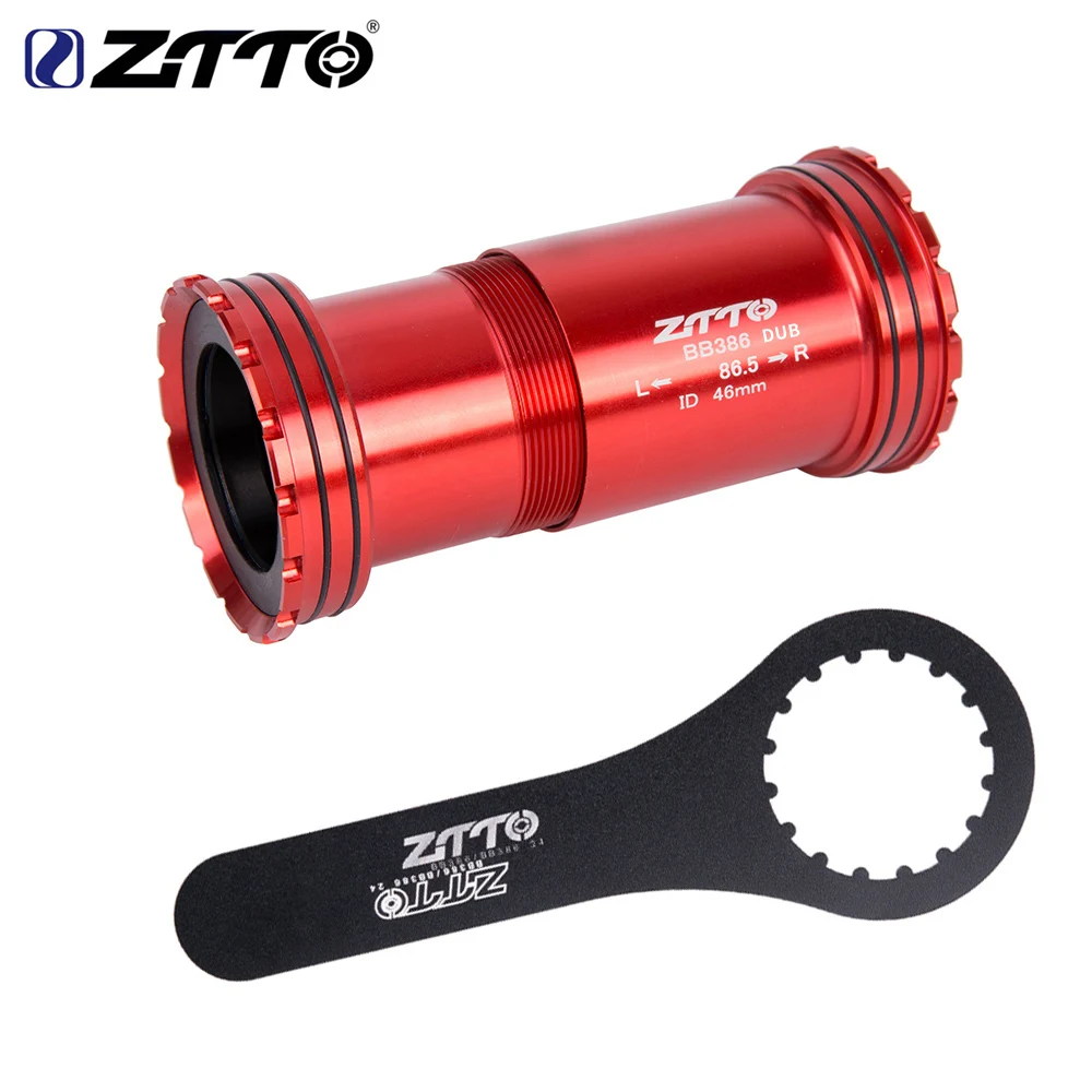 ZTTO BB386 DUB Bicycle Thread Lock Bottom Brackets 386 Press Fit Axis for MTB Road Bike eagle 28.99 Chainset 29mm Center BB