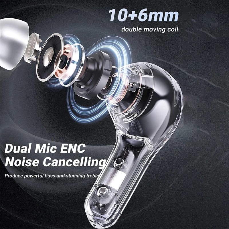 PRO T8 TWS Bluetooth Earphone 9D Stereo Wireless Headphone In-Ear HiFi Earbud HandsFree Headset With Mic For Xiaomi iPhone