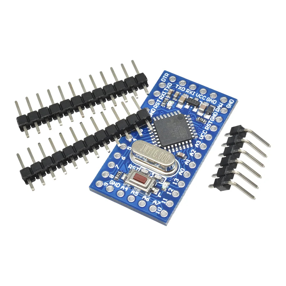 มินิ 5V ปลั๊กอินคริสตัล Oscillator ATMEGA168 บอร์ดควบคุมสีฟ้าบอร์ดพัฒนาโมดูลนาโนที่เข้ากันได้