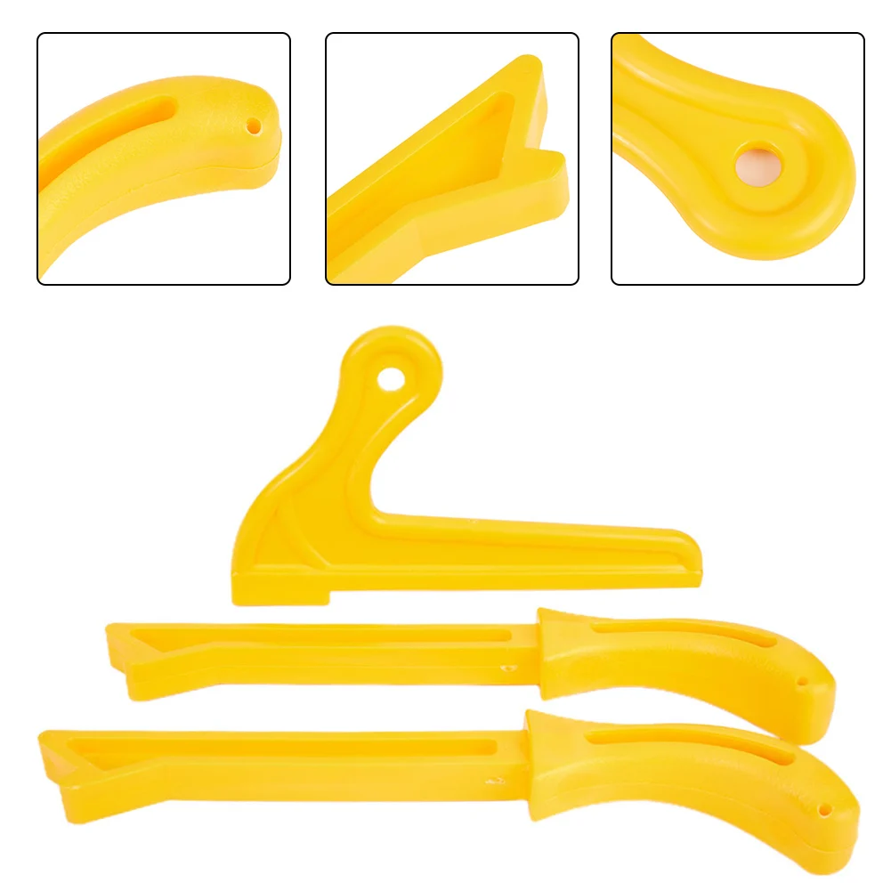 Set Push rod Sticks 3pcs Woodworking ABS Yellow Bar Panel Pusher Safety Saw machine Supplies Accessory Durable