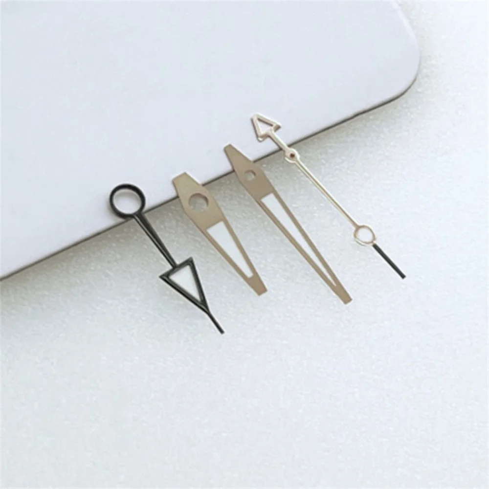 GMT Diving Mechanical Watch Needle Modify Arrow Needle Green Luminous NH34 Pointer 4Pcs Watch Hands