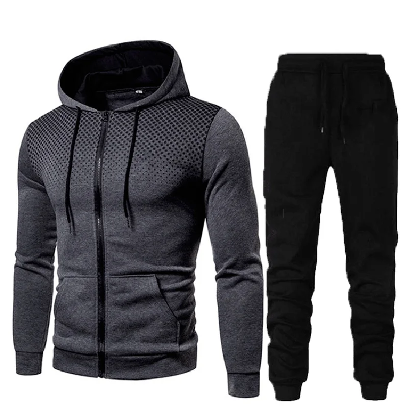 2025 New Autumn 2 Piece Sportwear Set Men Clothing Men's Casual Sweatshirts + Pants 3D Printed Hoodies Mens Tracksuit MY240