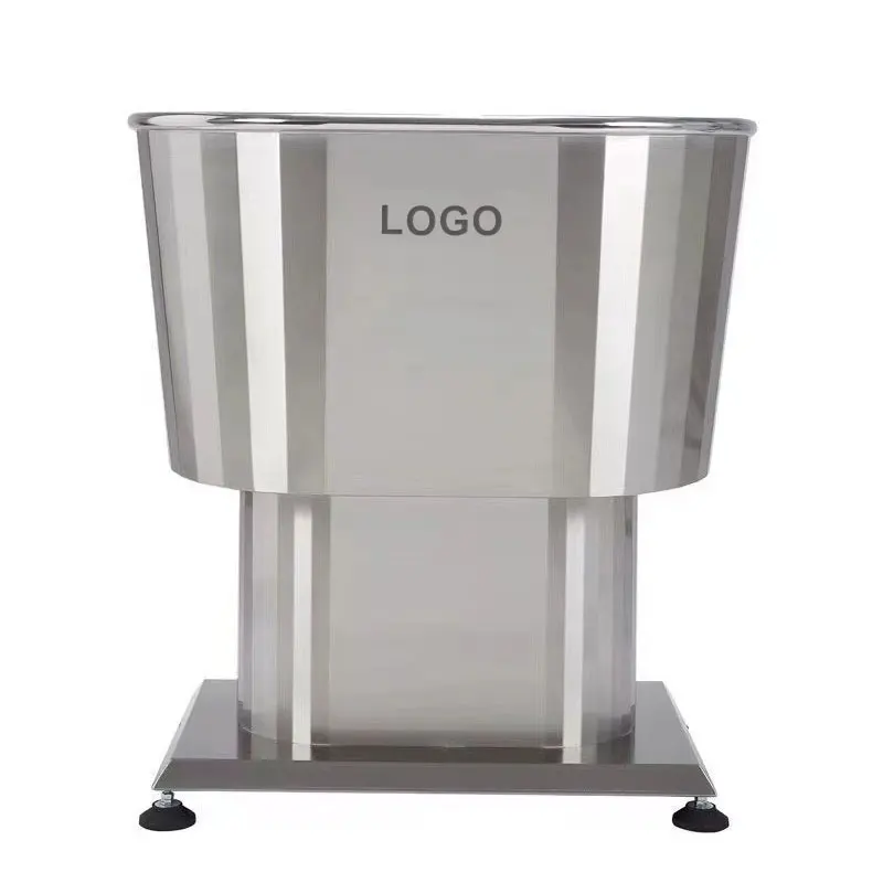 

Small Stainless Steel and Rubber Dog Bath Tub for Cats Pet Spa Pool for Grooming and Cleaning in Pet Shops