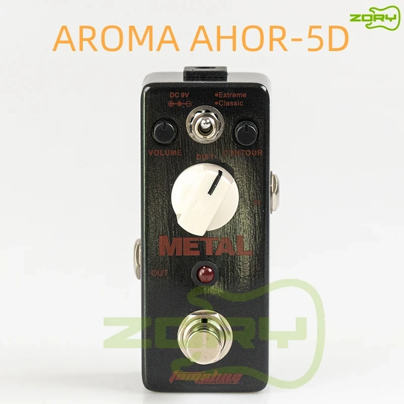 AROMA AHOR-5D HOLY WAR Metal Distortion Mini Analogue Effect True Bypass+Free Connector