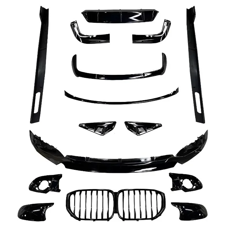 

Zuimi High-endG05 Black Body Kits X5 G05 Upgr Black BodyKit Front Bumper Lip Diffuser Side Skirt Grille Exhaust Pipe