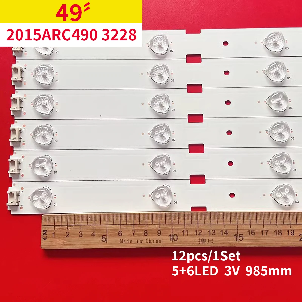 

LED Backlight Strip For 2015ARC490 LM41-00177A LM41-00176A ZLN60600-AC 49LENZA6627 49VLE6565BL ZLP60600 ZNL60600 ZLG60600