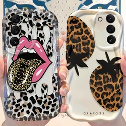 Leopard Print Case for Samsung Galaxy S24 S23 S22 S21 Ultra Plus S20 FE A73 A72 A71 A55 A54 5G A53 A52 A51 4G A50S A50 Cover