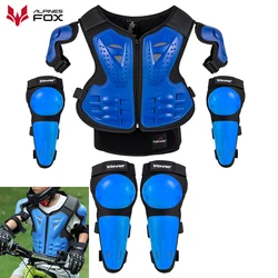 Boys Girls Full Body Skating Skiing Armor Child Kids Youth Motocross Downhill Vest Armor Jacket Chest Spine Knee Elbow Guard Pad