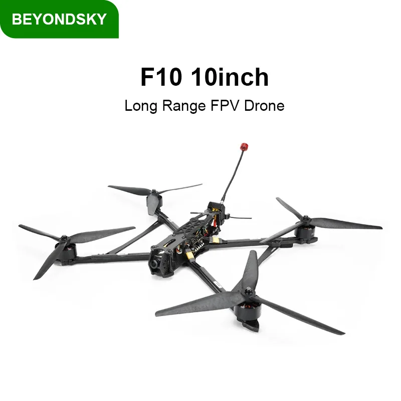 

BEYONDSKY F10 10-дюймовый 4 кг максимальная нагрузка дальнего действия FPV Дрон 5,8 ГГц 2,5 Вт VTX ELRS 915 МГц / 2,4 ГГц 3115 900 кВ Двигатель