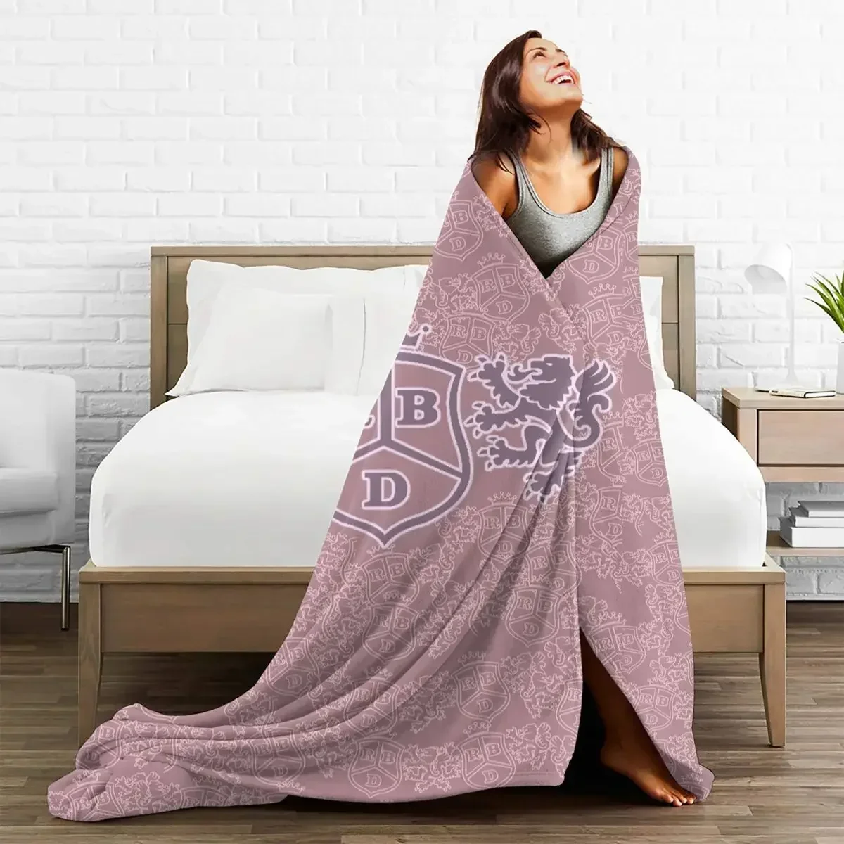 Rebelde RBD Logo Flannel Blanket Novelty Throw Blanket for Home Hotel Sofa 125*100cm Rug Piece