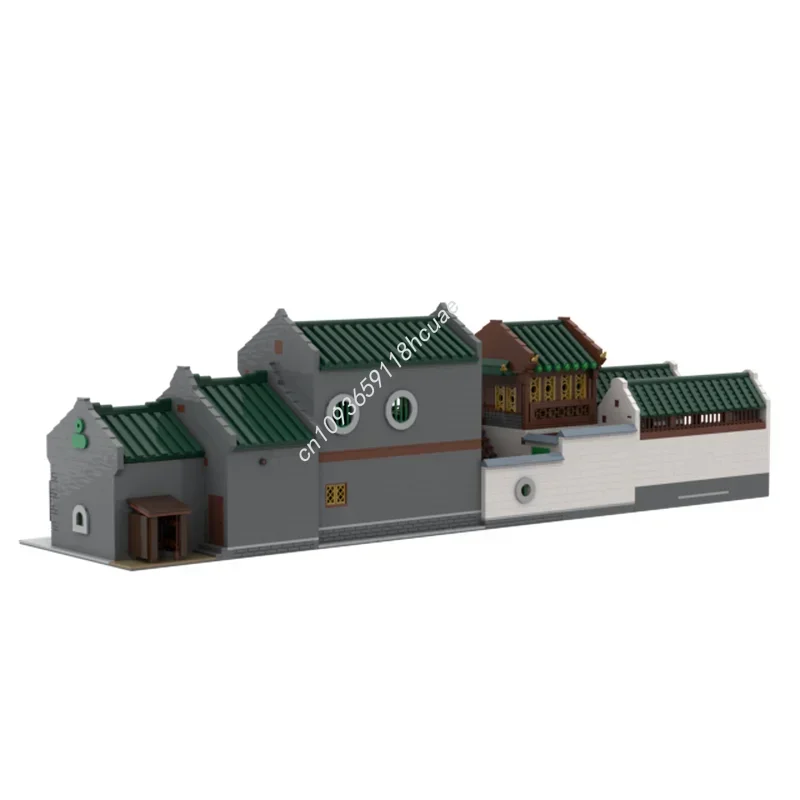 1860 pièces MOC magasin de Textile chinois usine créé modèle blocs de construction jouet assembler bricolage cadeaux de noël idée créative anniversaire