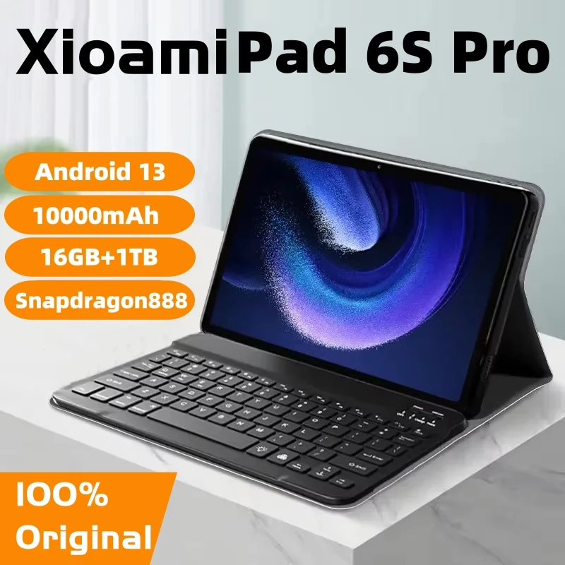 2024 Global Version Original Pad 6S Pro Tablet PC 11inch  HD 4K Android 13 16GB+1T 10000mAh 5G Dual SIM WiFi GPS Tablets Mi Tab