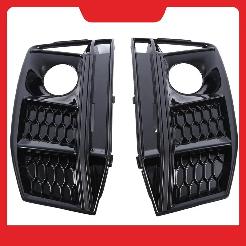 

Fog Light Frame Fog Light Cover Bee Grid Grille Bumper Grille Car Replacement Spare Parts For A4L A4 B9 Sport 2017-2019