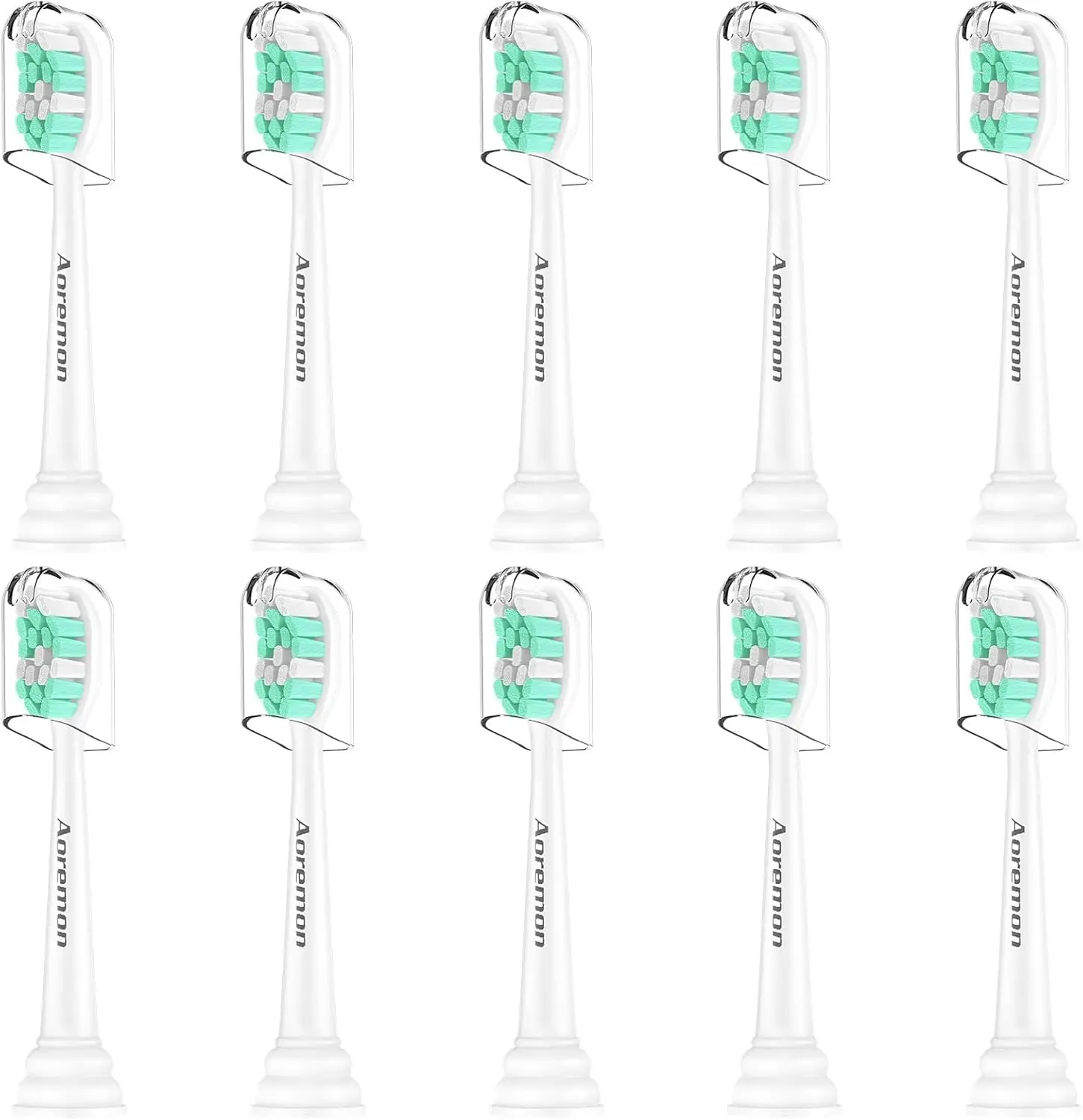 

Compatible Electric Toothbrush Replacement Heads, 10-Pack with Indicator Bristles for Effective Cleaning