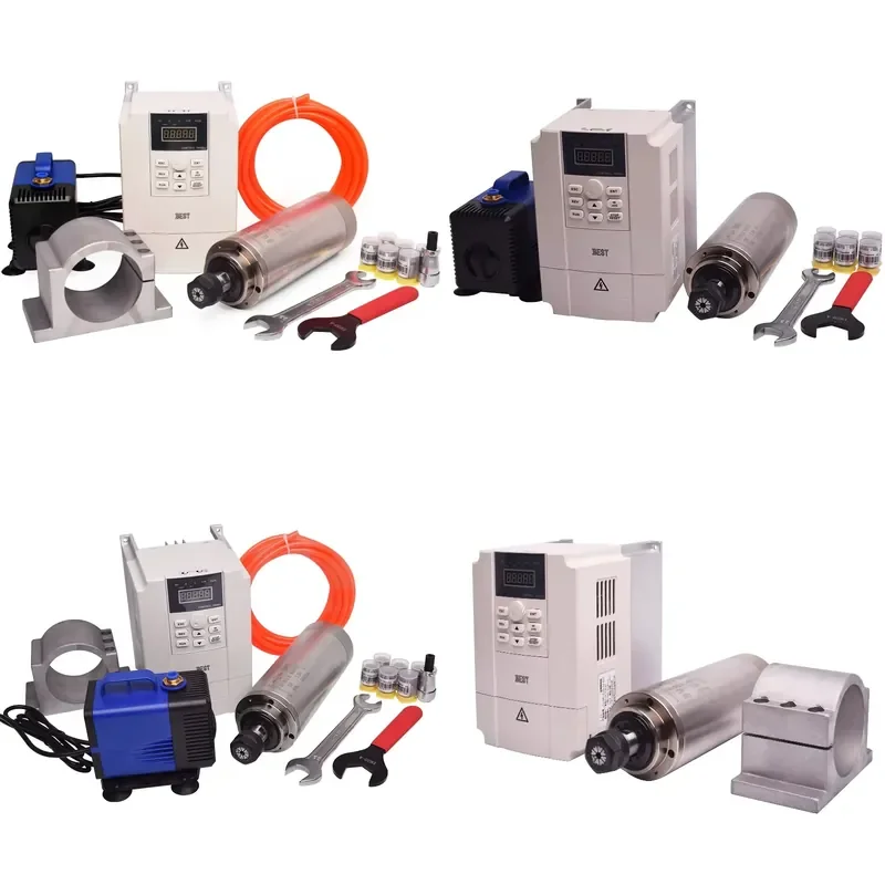 GDZ 24000rpm 80x213mm 2.2kw Water Coolded Spindle Cnc Router Motor Kit Spindle 2.2 kw