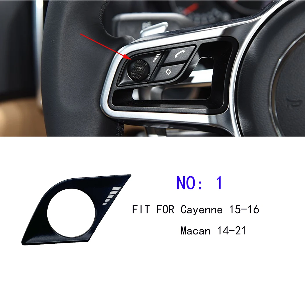 ESIRSUN Steering Wheel Multi-function Button Volume Adjustment Phone Switch Button For Porsche 2015-16 Cayenne 2014-21 Macan