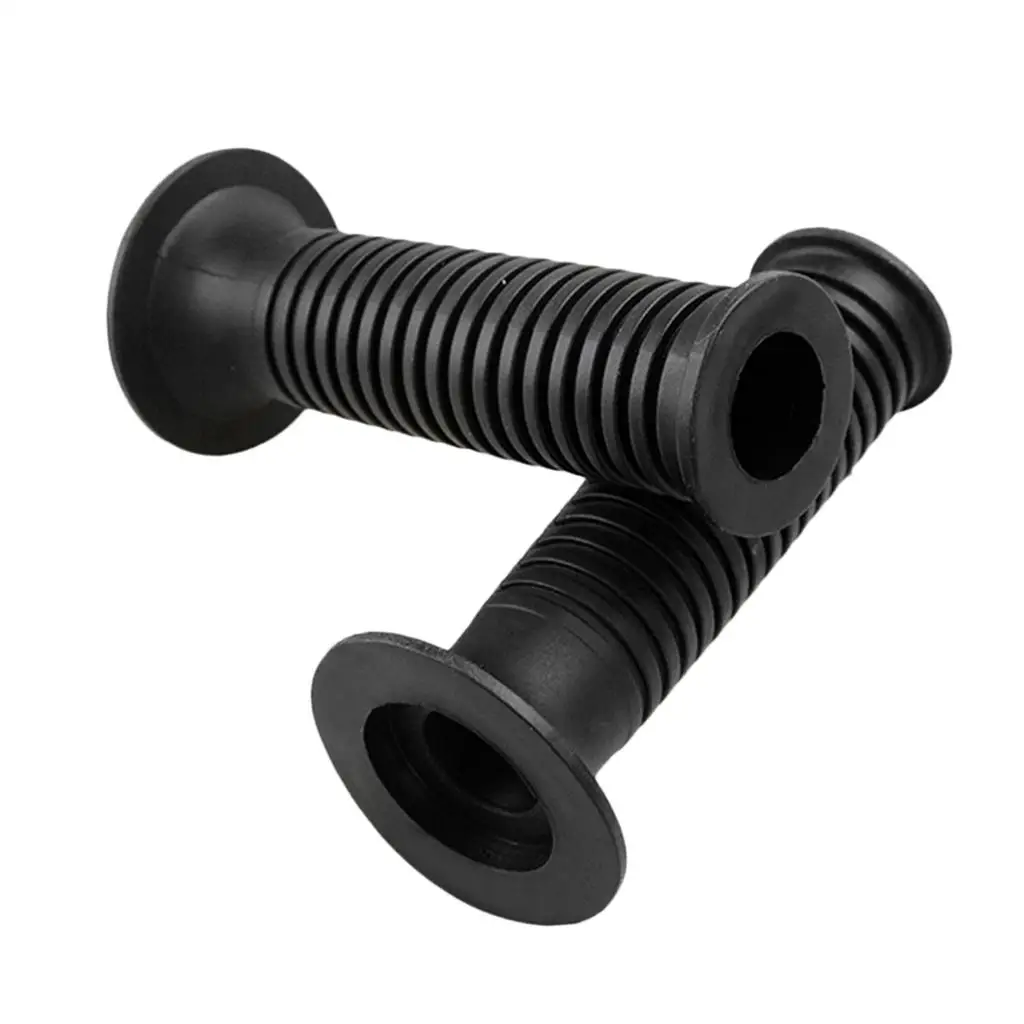 

Motorcycle Handlebar Grips Durable Rubber Handle Throttle Replacement for Scooter Moped 22mm 24mm