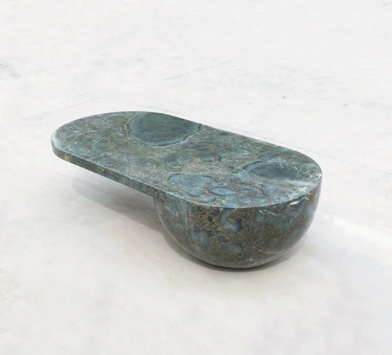 

Современный зеленый мраморный кофейный столик с овальной основой в форме сферы для дома, гостиной и сада, уличная мебель