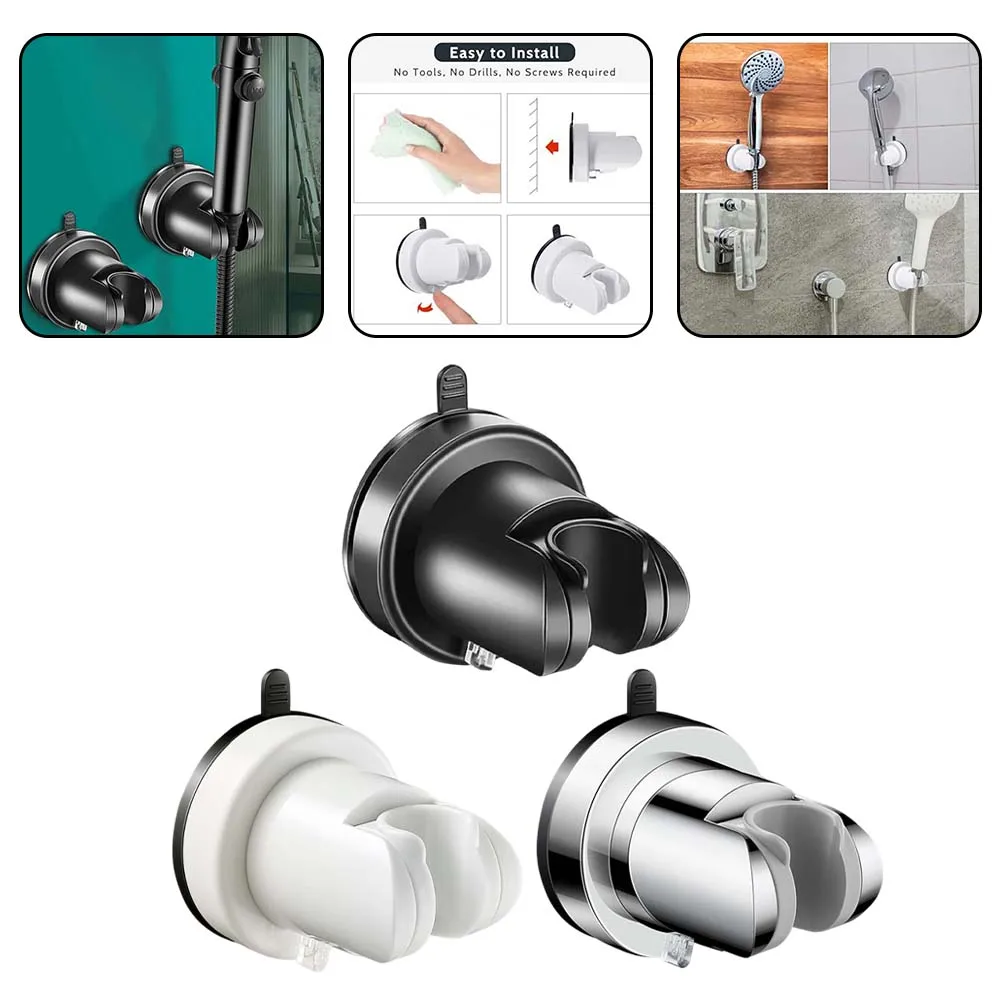 Adjustable Shower Head Bracket No Punching Hand Shower Holder Shower Pedestal Mount Shower Head Bracket Bathroom Accessories