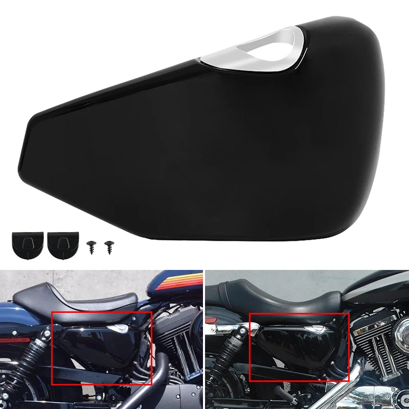 

Motorcycle Accessories Right Battery Fairing Cover Black For Harley Sportster XL883 XL1200 1200 883 2014-up