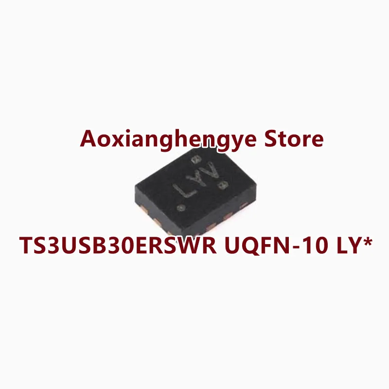10PCS TS3USB30ERSWR UQFN-10（Marking：LY*）ESD PROTECTED, HIGH-SPEED USB 2.0 (480-Mbps)