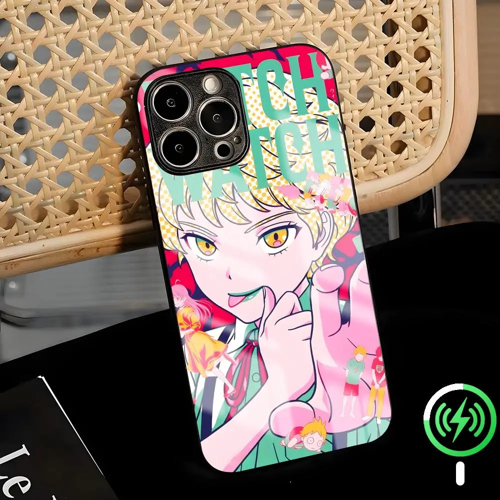 Чехол для телефона с дизайном аниме «Ведьминские часы» для iPhone 17 Air, 16, 15, 14, 13, 12, 11 Plus, Mini, Pro, Max, стеклянный магнитный чехол