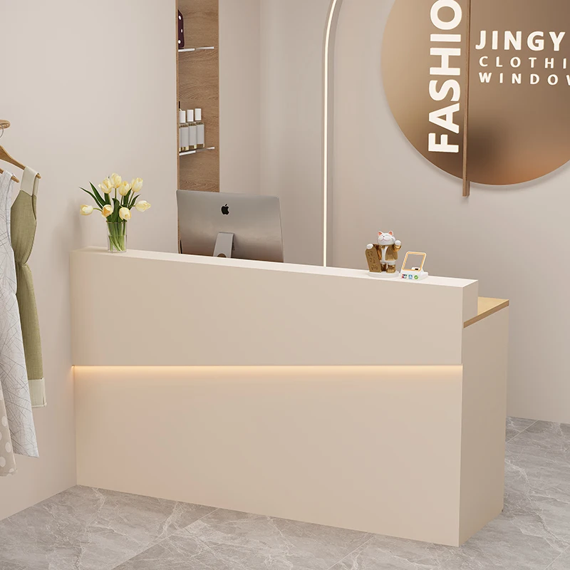 

Drawer Unique Reception Desks White Hotel Shop Industrial Reception Desks Led Lights Shelves Long Scrivania Lounge Furniture