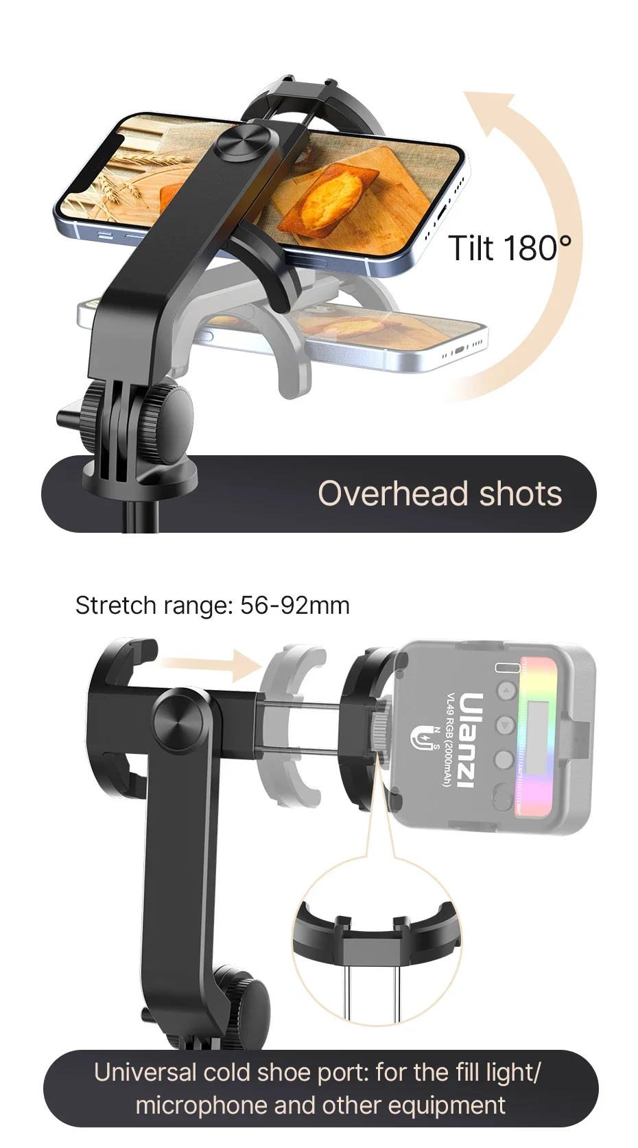 Imagem -04 - Vara de Selfie sem Fio Bluetooth Monopé de Tripé para Smartphone Ff-h23a Câmera Dslr Ff-h23a Apto para Gopro Hero 11 10 Insta360 x3 15 m