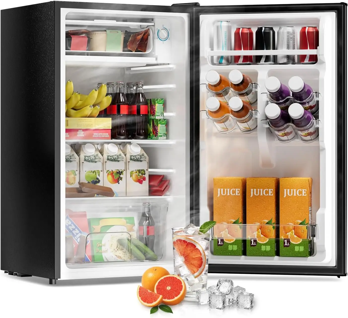 3.2 Cubic Feet Mini Fridge Freezer Single Door Upright Freezer