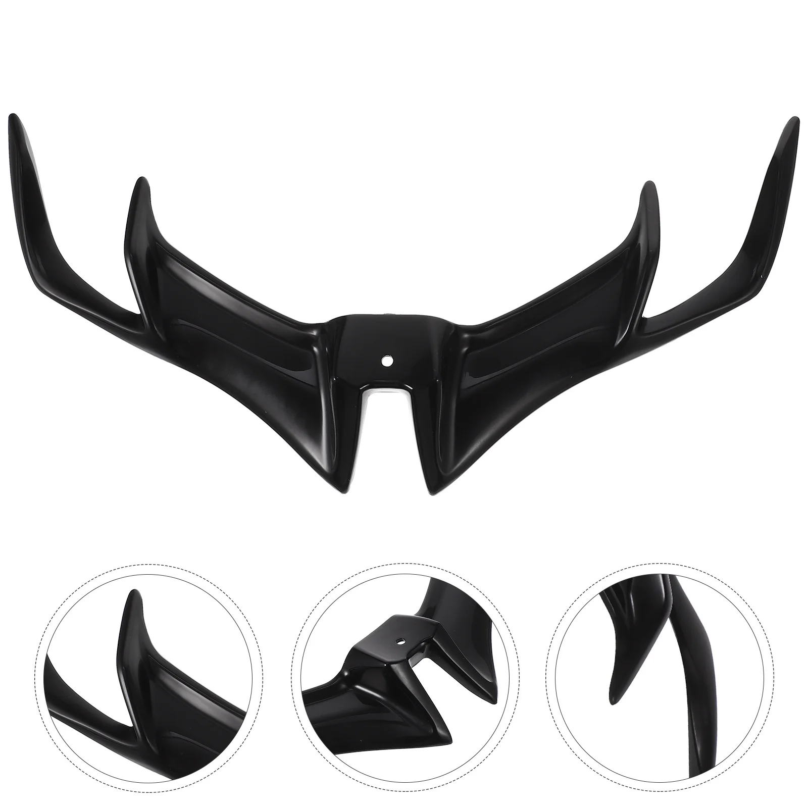 

Motorbike Front Styling Spoiler Wing Durable ABS Material Easy Installation Improve Driving Experience Prevent Car Lift