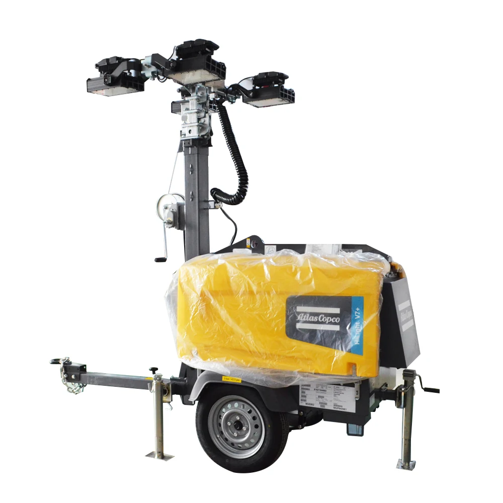 Atlas Copco HiLight V7+ V7 NEO Light Towers LED Source Fuel For Landscape Garden Applications
