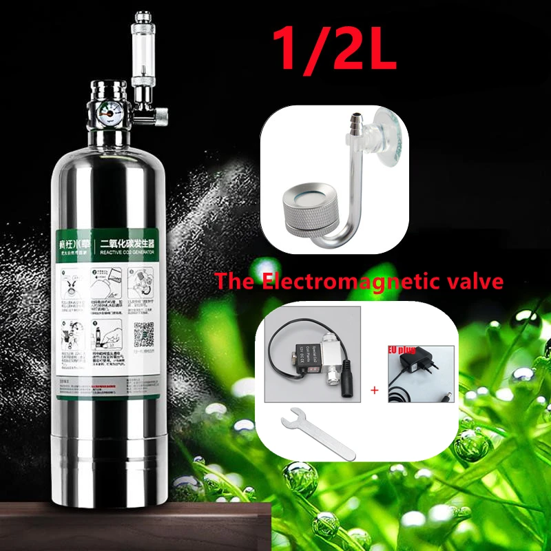 Aquarium CO2 Generator Systeem Kit Rvs Kooldioxide Reactor Kooldioxide Reactor Kit Planten Fish Aquatic Raffinaderij