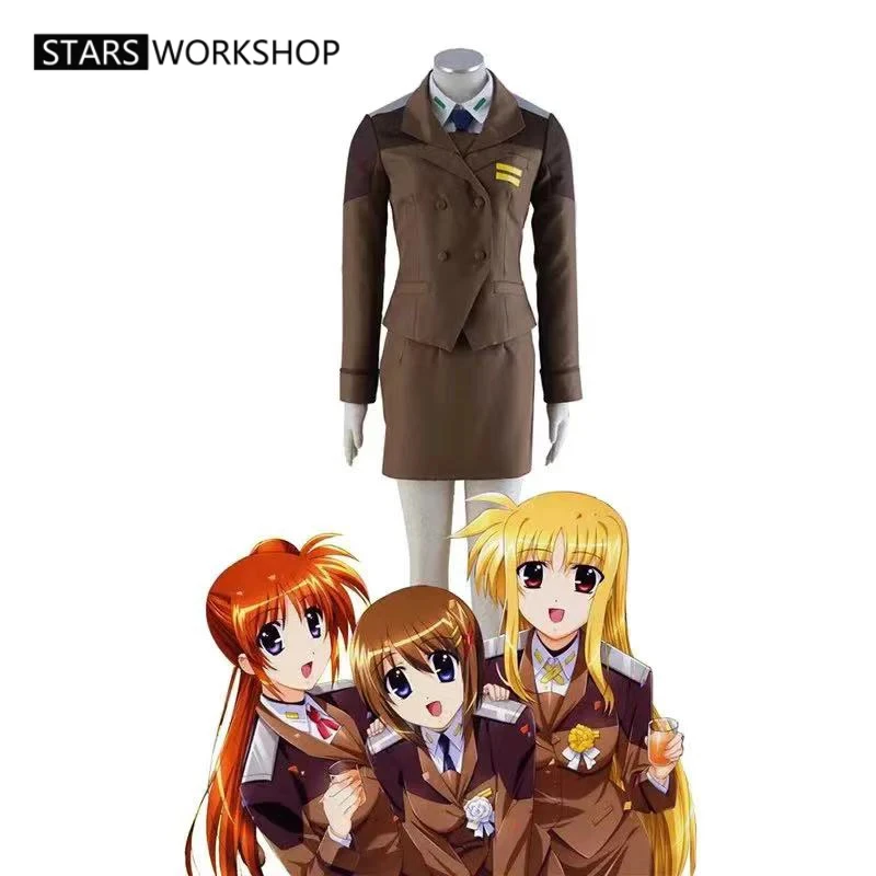 Anime Chica Mágica Lyrical Nanoha Cosplay Disfraces Abrigo Camisa Falda Corbata Trajes Uniforme Del Ejército Halloween Traje De Fiesta De Carnaval — -20%, 12.5€ Coupon, from 49.99€ – 20% descuento – €49.99