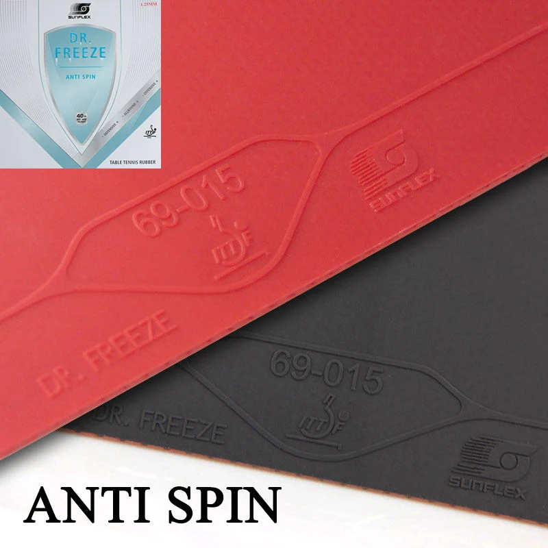 sunflex-drfreeze-anti-spin-table-tennis-rubber-pimples-in-non-sticky-germany-ping-pong-rubber-with-125mm-sponge-ittf-approved