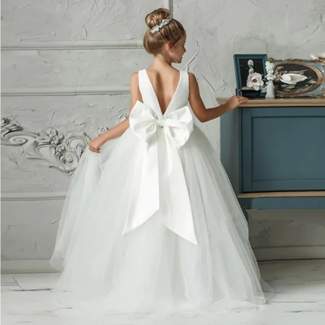 Teens Girls Birthday Party Dresses for 5 14Y Backless Elegant Princess Dress Girls Wedding Bridesmaid Dress Evening Formal Gown AliExpress