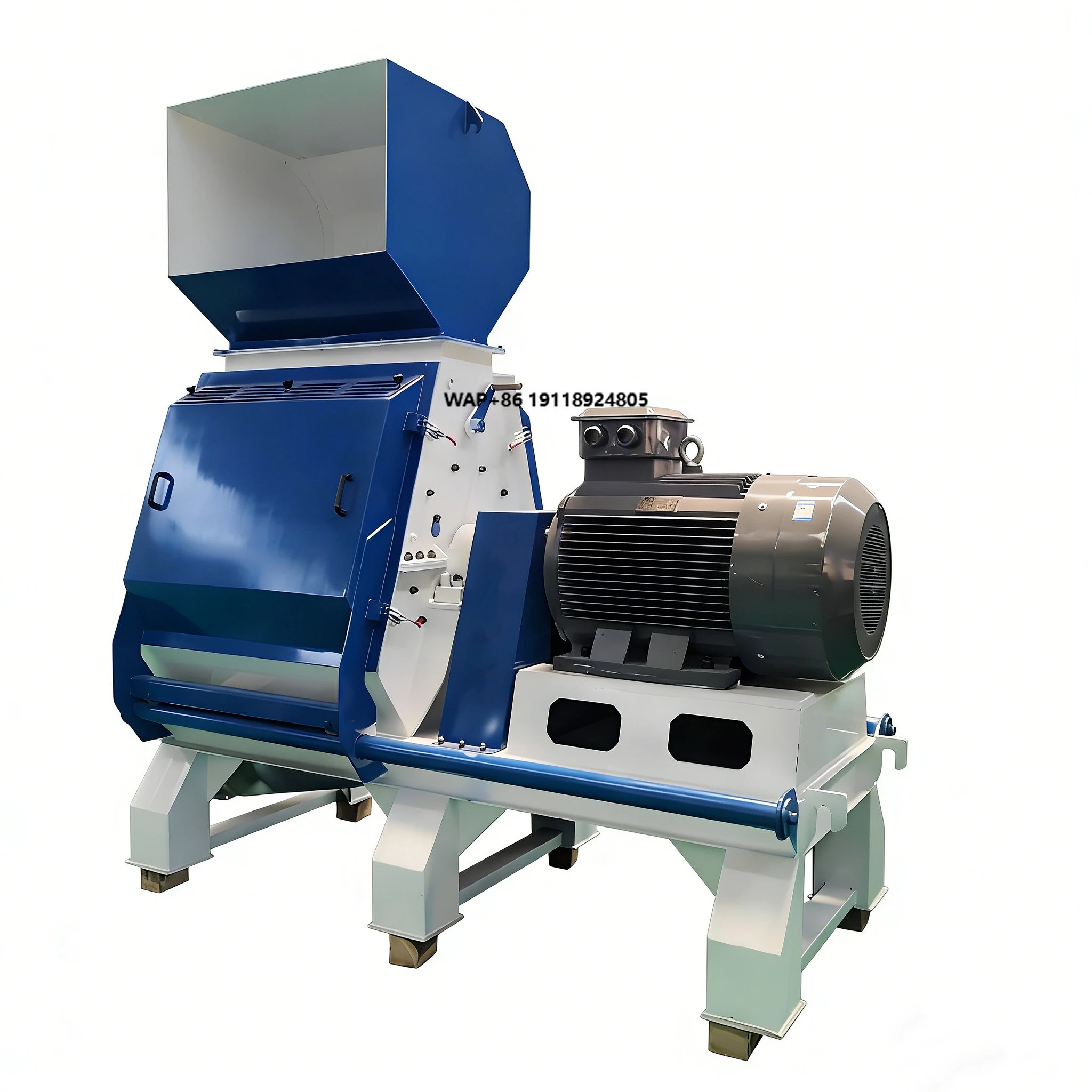 Industrial Wood Hammer Mill Hammer Crusher Biomass Grinder for Straw Wood Waste Processing