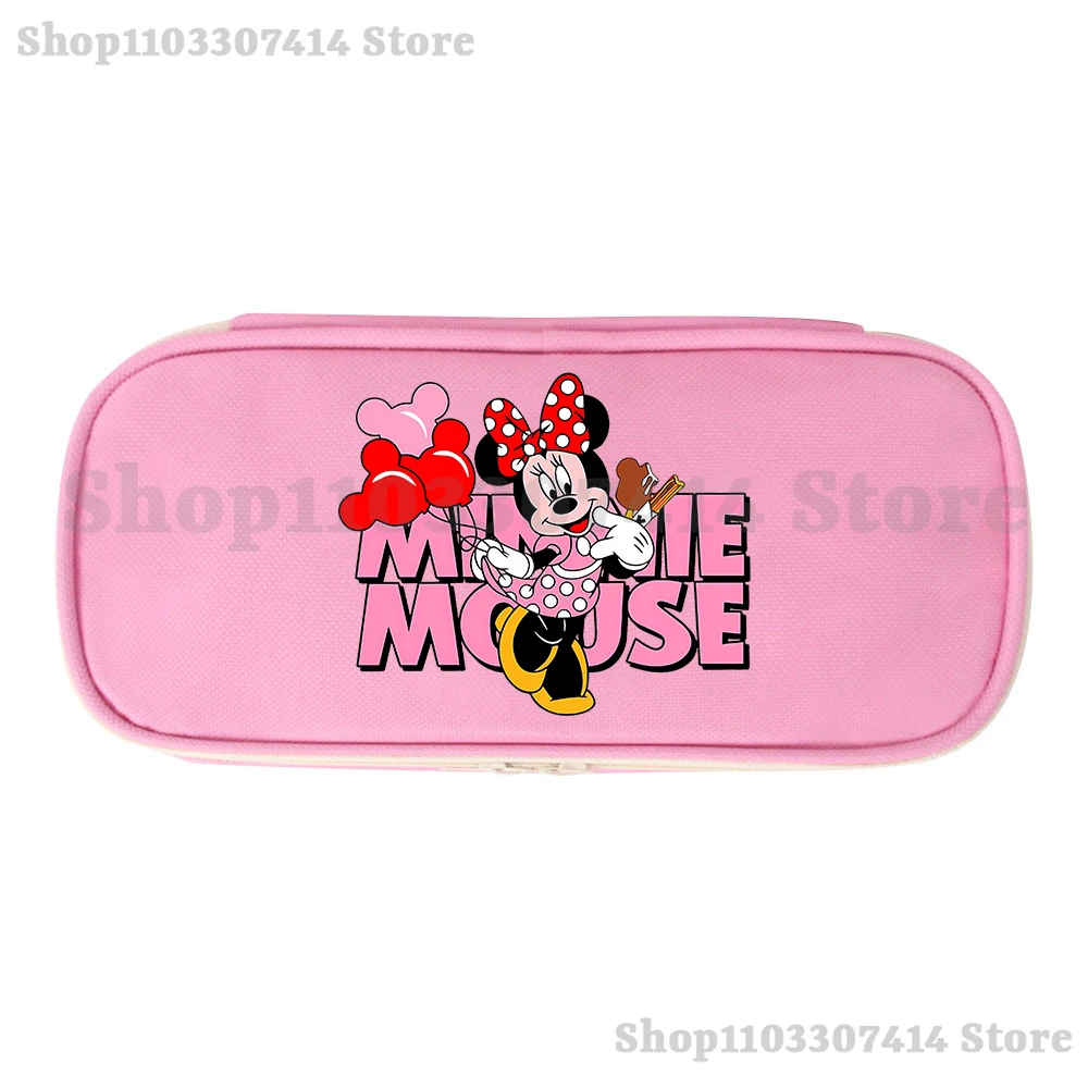 

Disney Mickey Mouse Kids Pencil Bag Student Kawaii Stationery Pouch Children Cartoon Cute Pen Case Boy Girl Birthday Gifts 2025