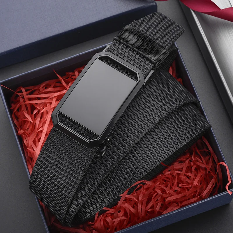 3pcs Fashionable Men's Automatic Buckle Belt High Quality Men's Outdoor Casual Belt Trendy Men's Ideal Birthday Gifts
