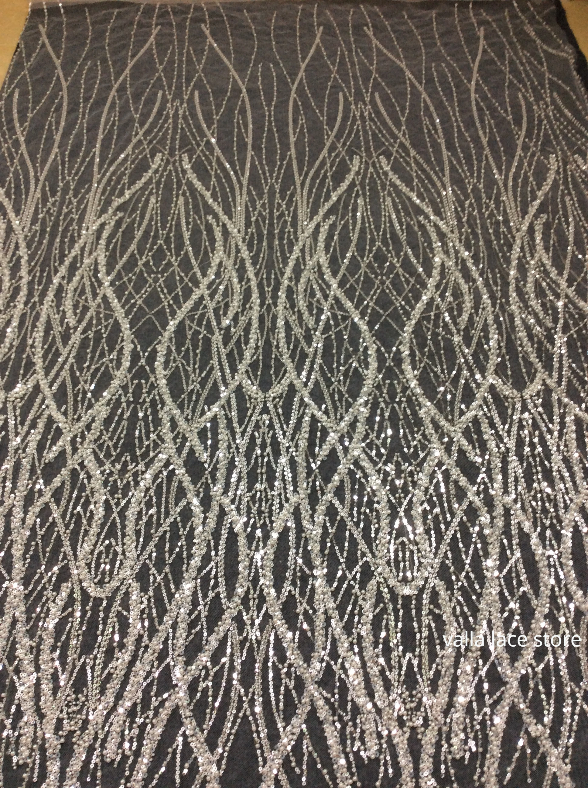 New Design High End Africa Lace Top Quality Handmade Embroidery Net Lace With Beads Party or Wedding Dress Sewing Fabric