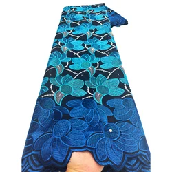 2026 High Quality New African Cotton Lace Fabric in Switzerland Nigerian Swiss Voile Lace Women Dresses Material for Sew