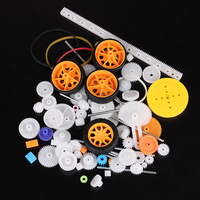 78pcs Gearbox toy robot motor plastic gear DIY model accessories