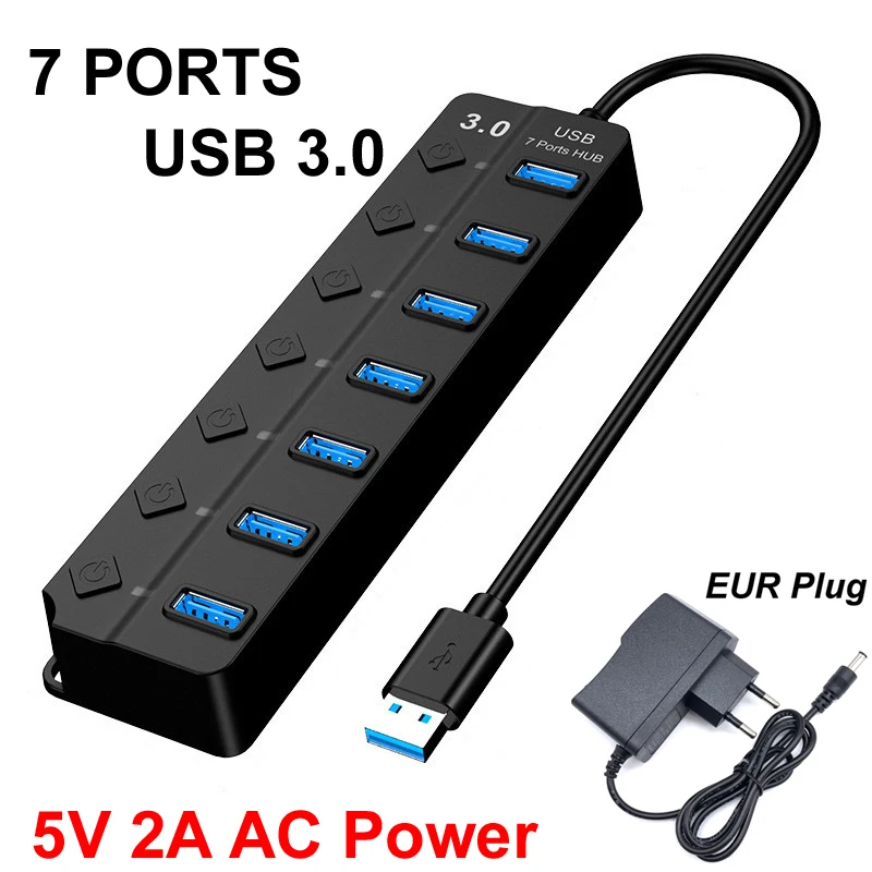 Variant: 7 Ports with EU Plug